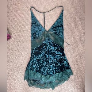 Free people faux velvet tank
